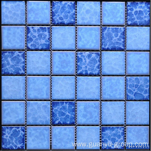 Snowflake Pattern Color Mixed Porcelain Mosaic